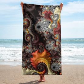 Elegance Fractal Beach Towel